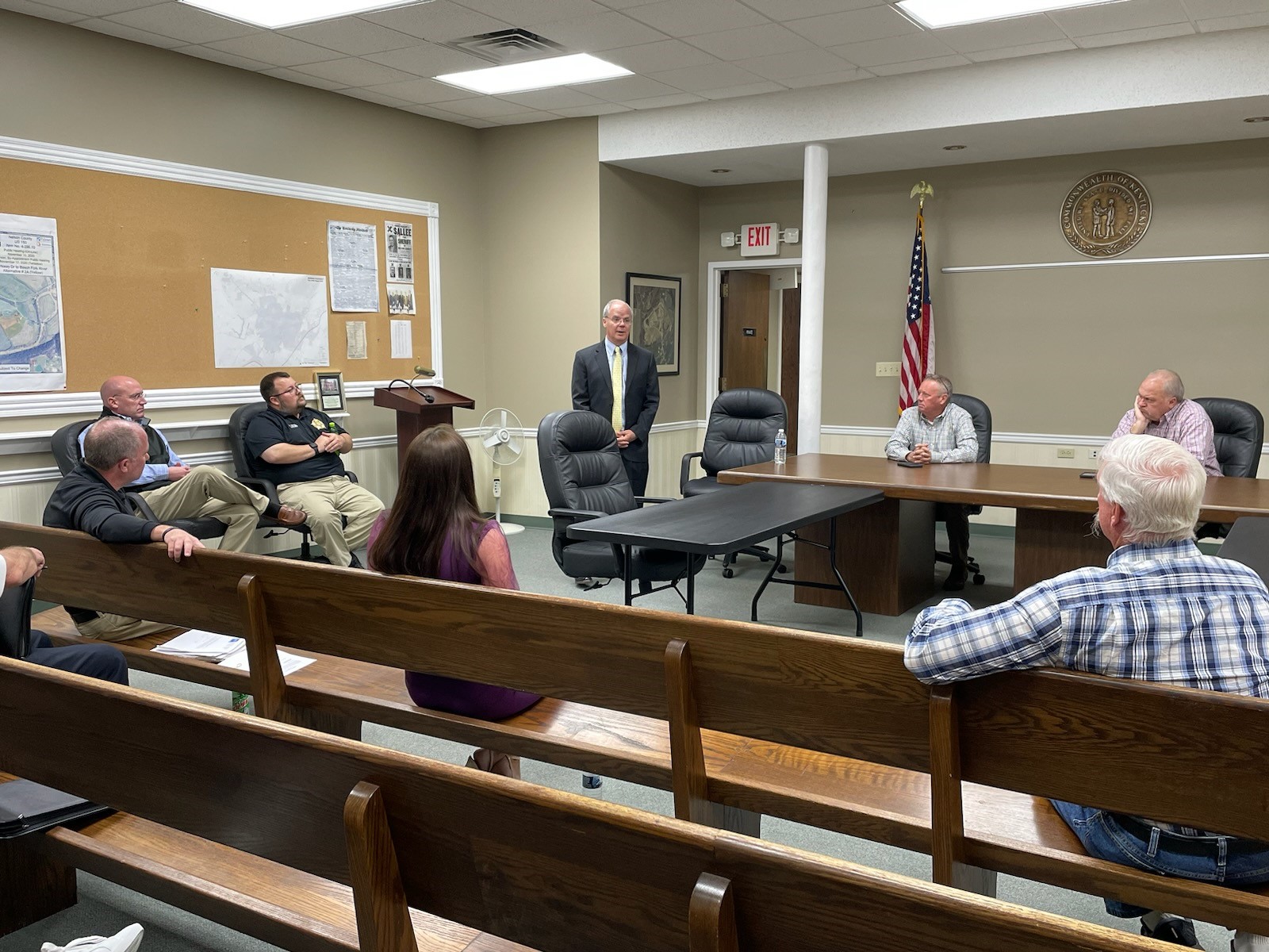 Meeting with Nelson County Judge Executive Tim Hutchins