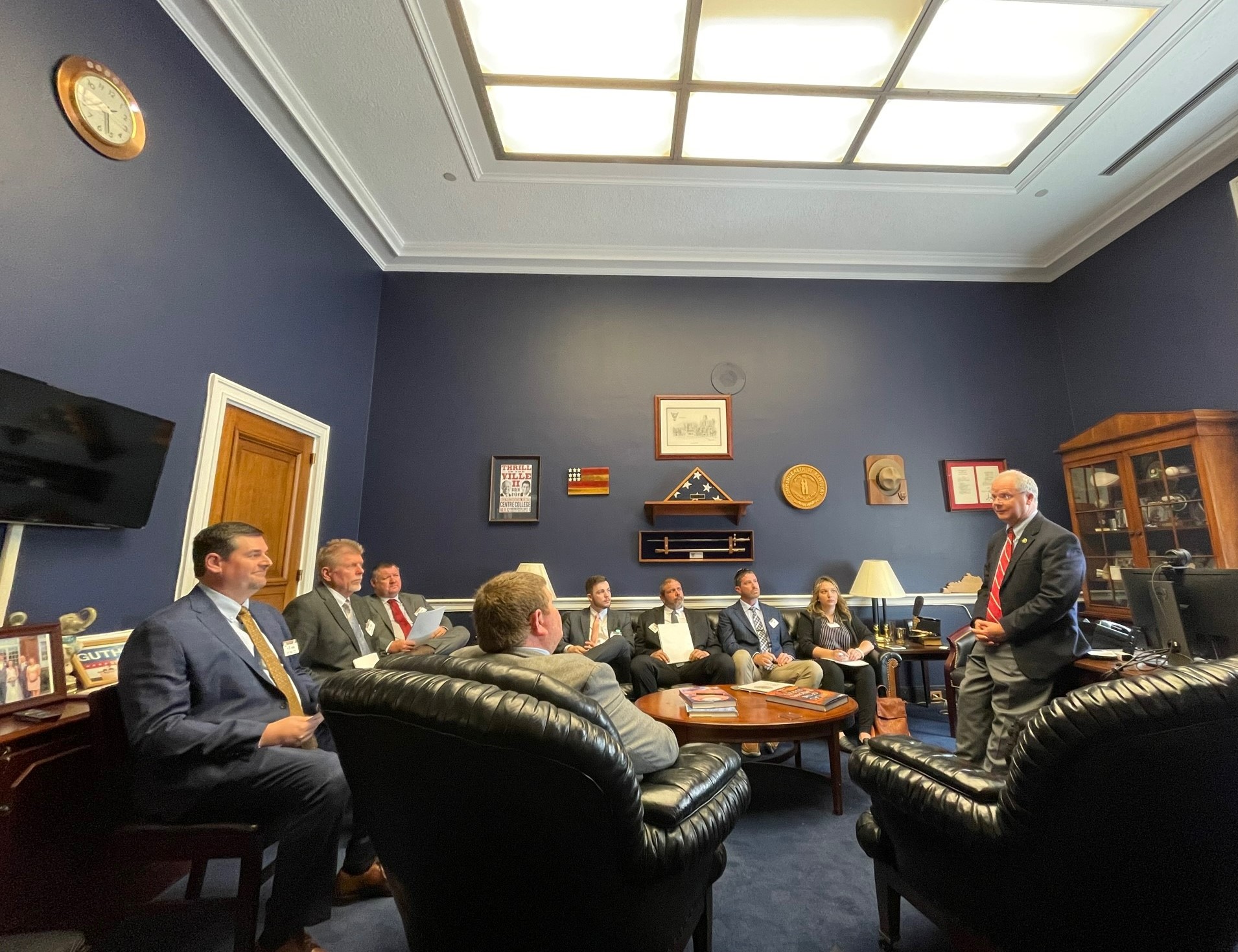 Rep. Guthrie meeting with the Kentucky Soybean Association