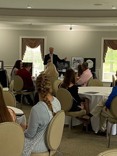 Rep. Guthrie announcing the winners of the 2022 Congressional Art Competition in Bardstown