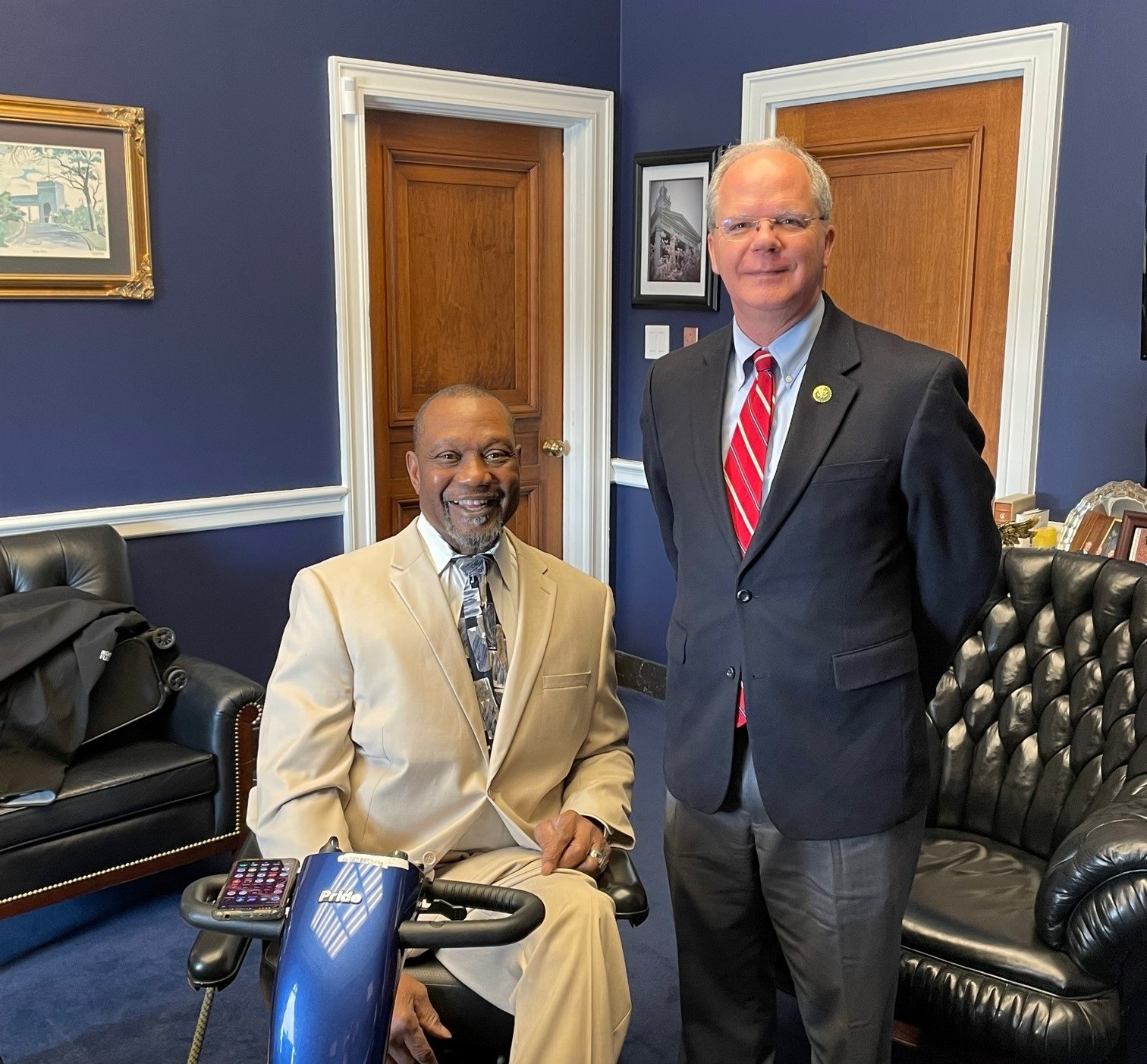 Rep. Guthrie meeting with Roy Gray, President of the Kentucky- Indiana Chapter of Paralyzed Veterans of America