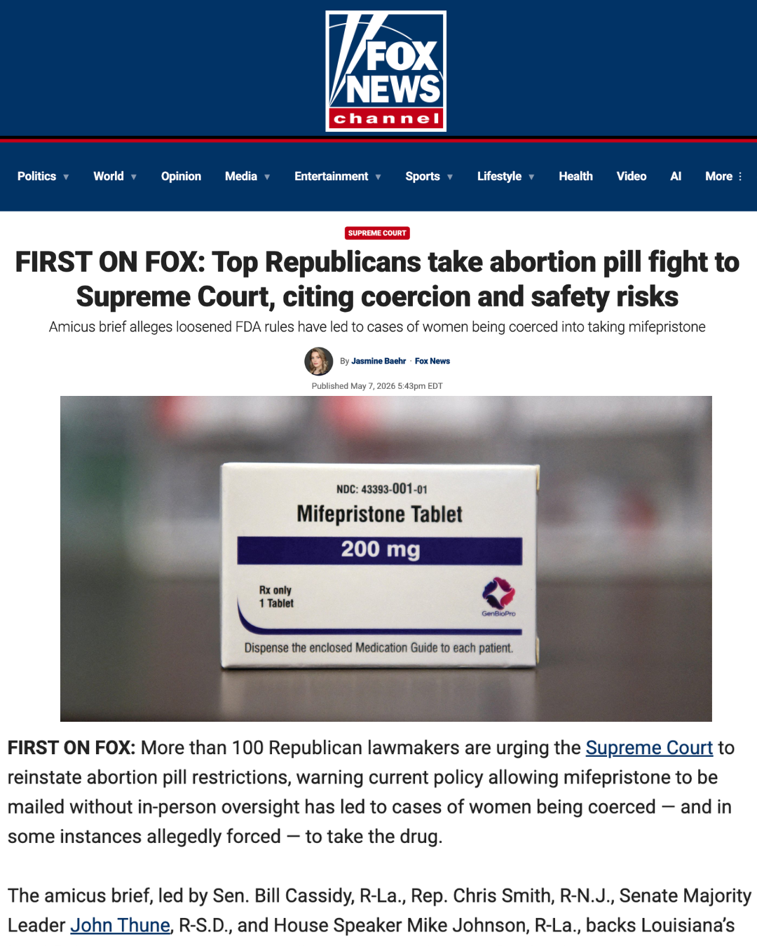 Fox Mfipristone