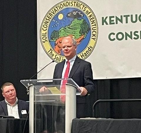 Rep. Guthrie speaking at Kentucky Association of Conservation Districts’ annual meeting 