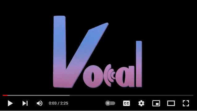 Vocal video presentation